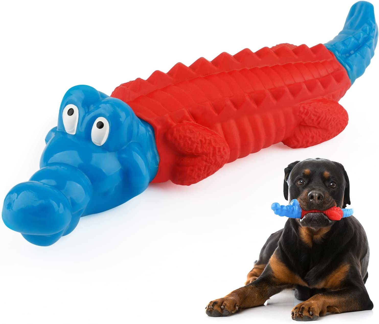 PETIZER Dog Toys for Aggressive Chewers, Non Squeak Dog Chew Toys, Interactive  Dog Toys, Dog Teething Toys Made with Nylon and Rubber for Small/Medium/Large  Dogs –